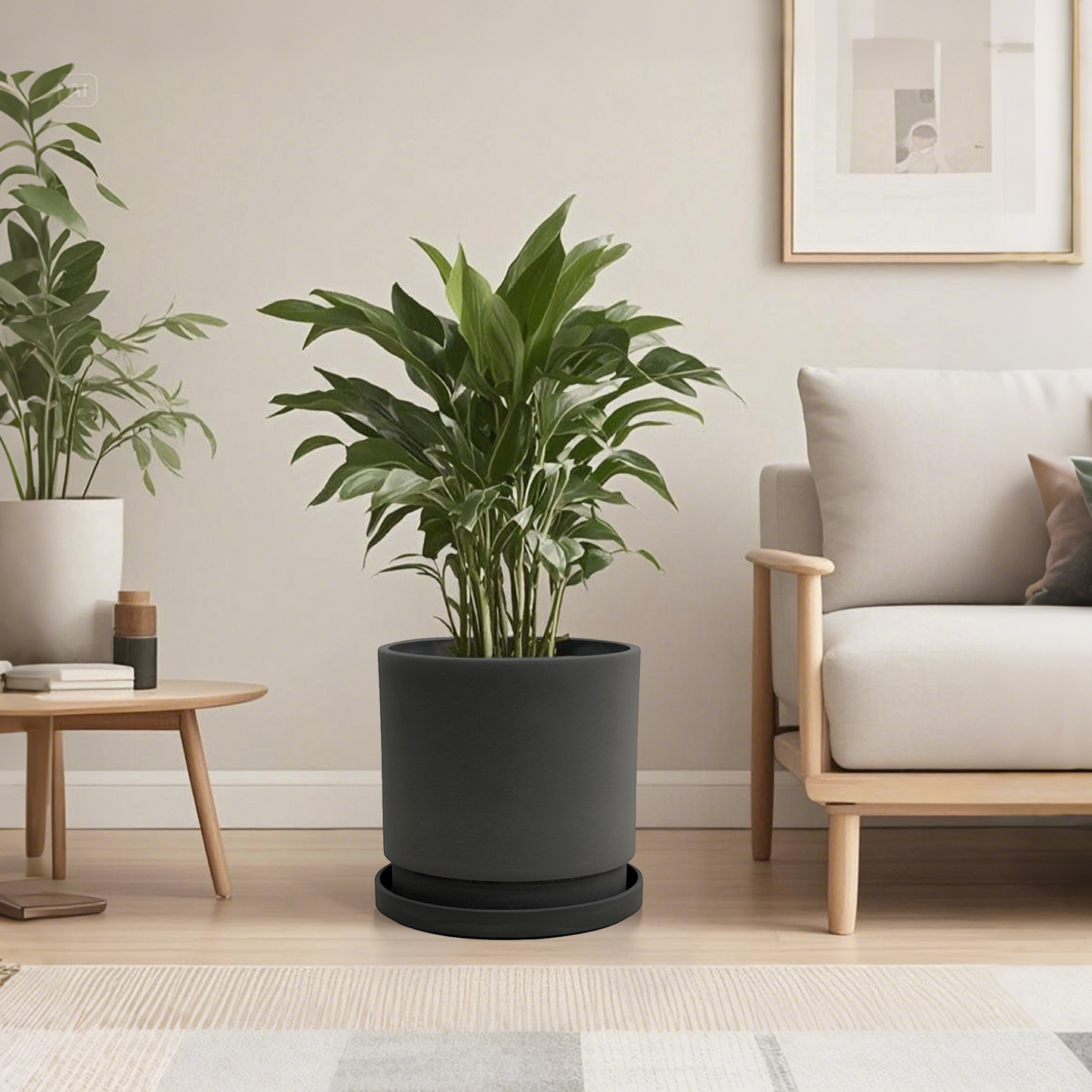 【Greenship 3年保証】おしゃれで軽量!プランター 大型 小型 屋内外対応 プラスチック植木鉢 受け皿付き 環境にやさしい 園芸用 10号 全品送料無料(北海道・沖縄・離島除く)