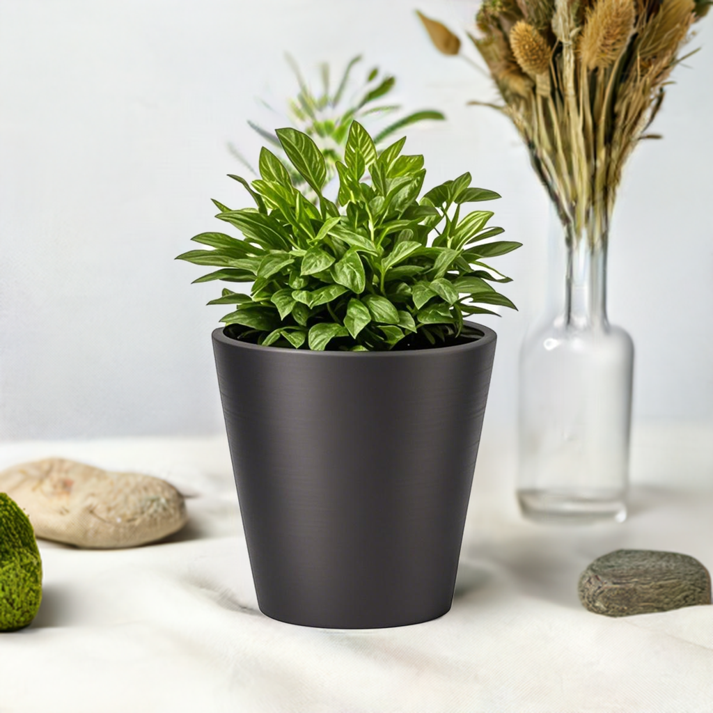 【Greenship 3年保証】植木鉢 ガーデニング おしゃれ 軽量 屋内 屋外 ツヤ 環境にやさしい プラスチック 観葉植物 多機能植木鉢 園芸用品 穴なし 4号 全品送料無料(北海道・沖縄・離島除く)